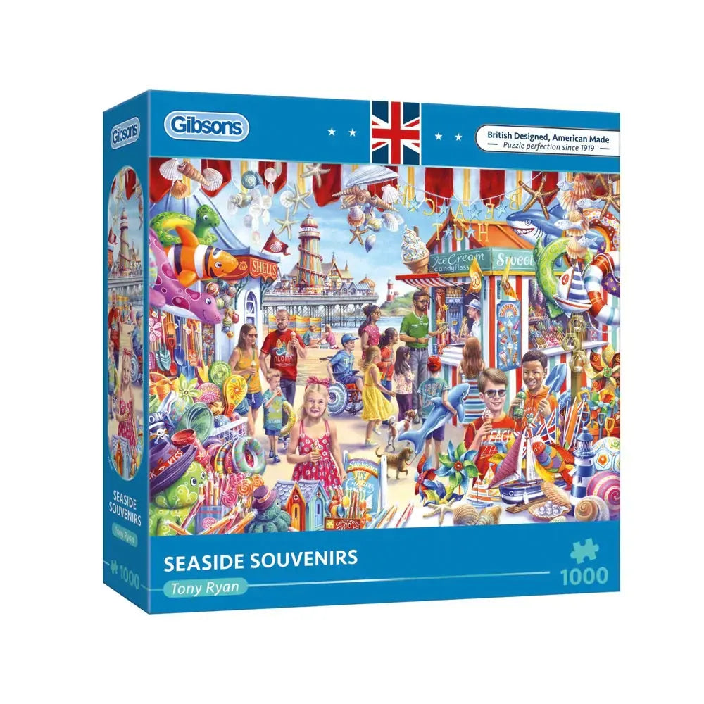 Seaside Souvenirs 1000 Piece Jigsaw Puzzle Gibsons (ONLINE ORDER ONLY)