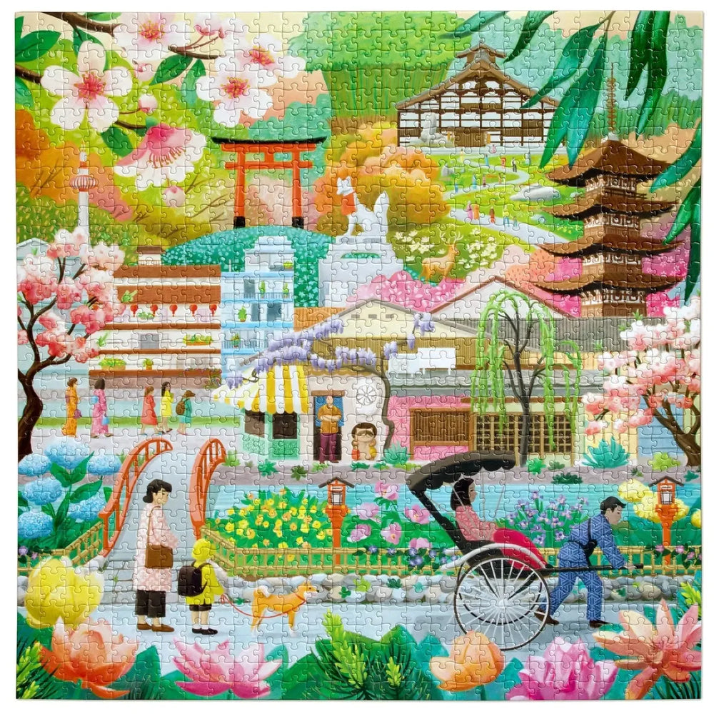 Seasons in Kyoto 1000 Piece Jigsaw Puzzle eeBoo (ONLINE ORDER ONLY)