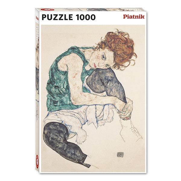 Seated Woman with Bent Knees 1000 Piece Jigsaw Puzzle Piatnik (ONLINE ORDER ONLY)