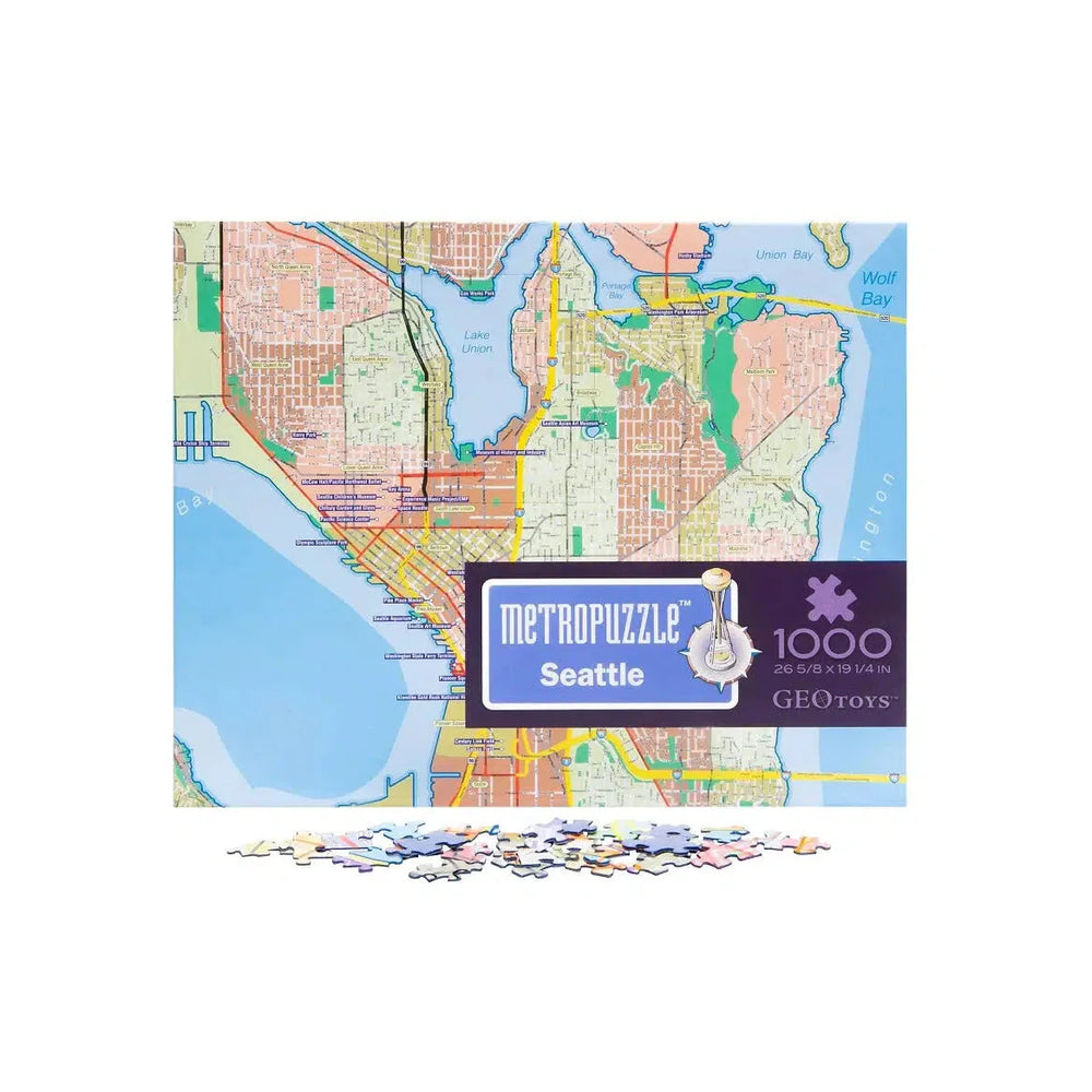 Seattle Metropuzzle 1000 Piece Jigsaw Puzzle Geotoys (ONLINE ORDER ONLY)