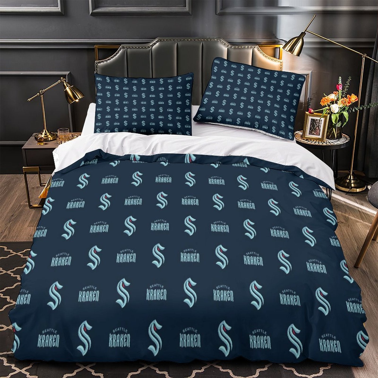 Seattle Kraken Bedding Set Quilt Duvet Cover Without Filler (Online Order Only)