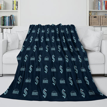 Seattle Kraken Blanket Flannel Throw Kids Room Decoration (Online Order Only)