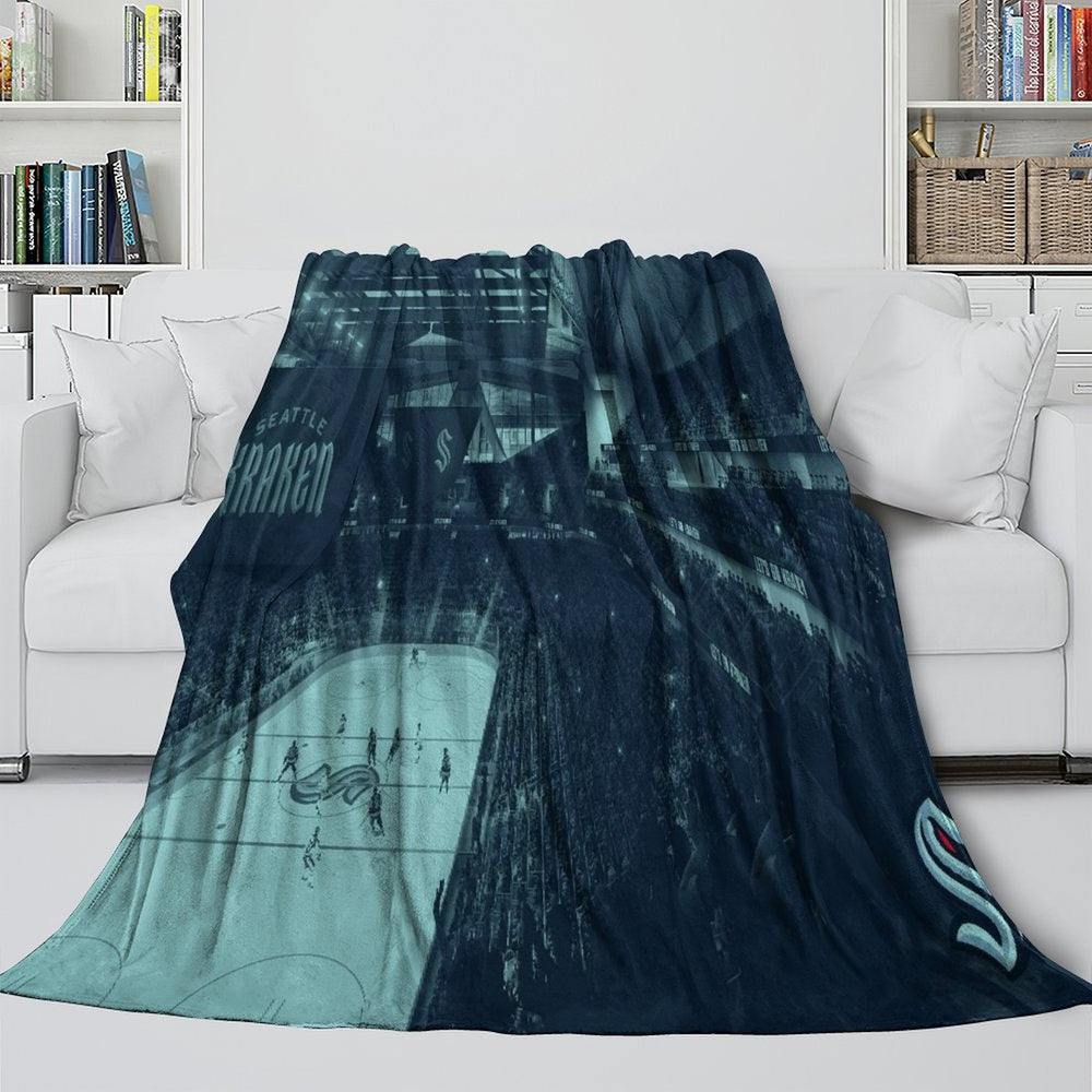 Seattle Kraken Blanket Flannel Throw Kids Room Decoration (Online Order Only)