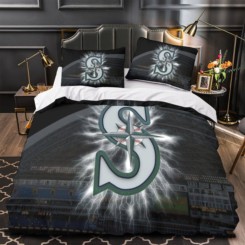 Seattle Mariners Bedding Set Quilt Cover Without Filler (Online Order Only)