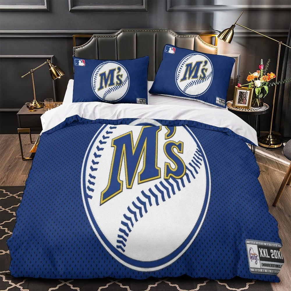 Seattle Mariners Bedding Set Quilt Cover Without Filler (Online Order Only)