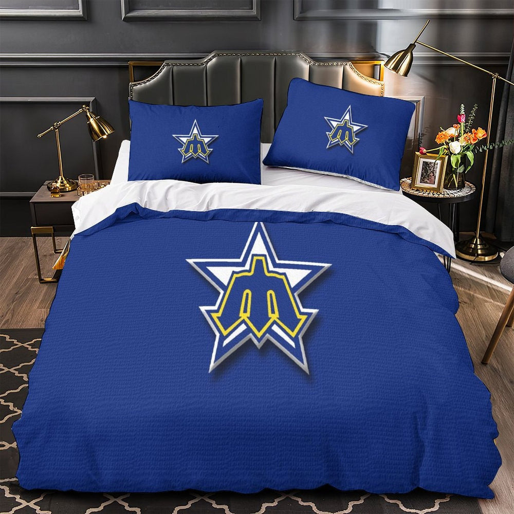 Seattle Mariners Bedding Set Quilt Cover Without Filler (Online Order Only)