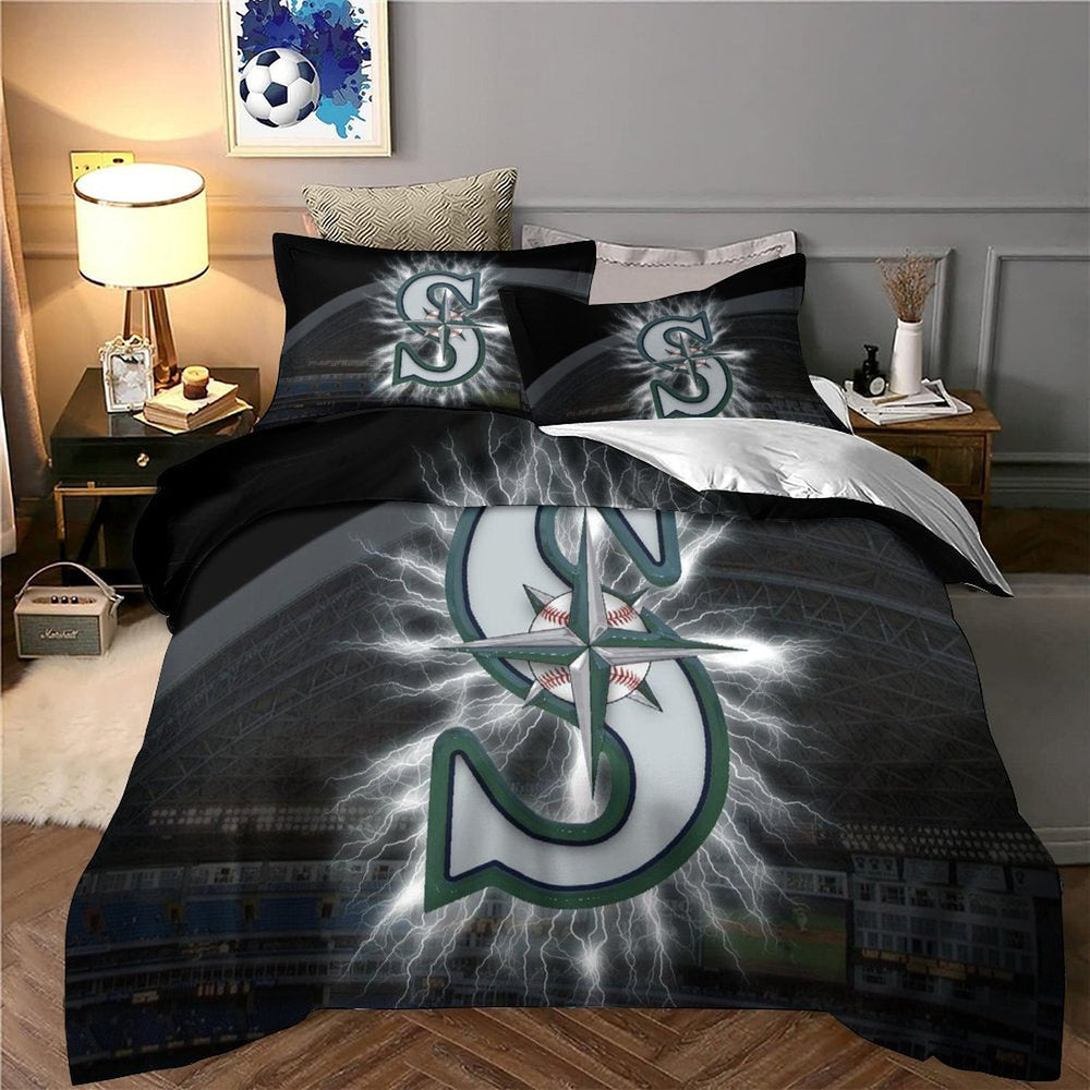Seattle Mariners Bedding Set Quilt Cover Without Filler (Online Order Only)