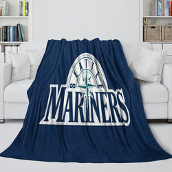 Seattle Mariners Blanket Flannel Throw Room Decoration (Online Order Only)
