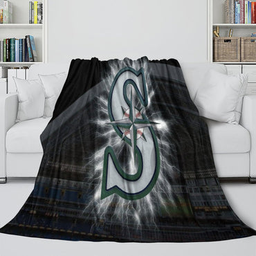 Seattle Mariners Blanket Flannel Throw Room Decoration (Online Order Only)