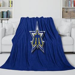 Seattle Mariners Blanket Flannel Throw Room Decoration (Online Order Only)