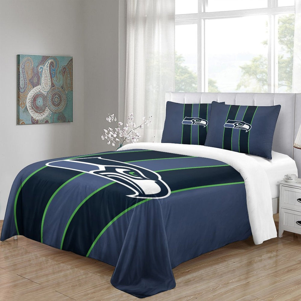 Seattle Seahawks Bedding Set Duvet Cover Without Filler (Online Order Only)