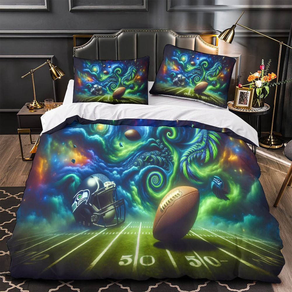 Seattle Seahawks Bedding Set Duvet Cover Without Filler (Online Order Only)