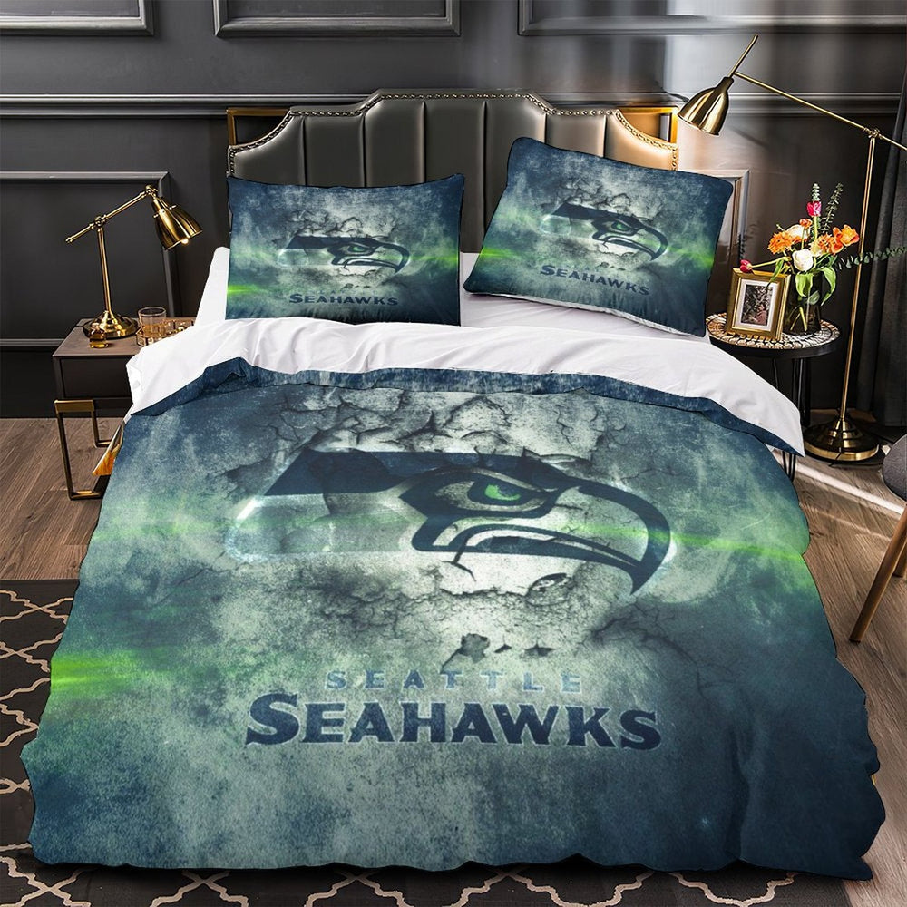 Seattle Seahawks Bedding Set Duvet Cover Without Filler (Online Order Only)