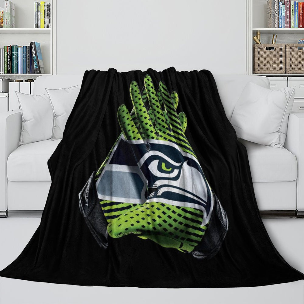 Seattle Seahawks Blanket Flannel Fleece Throw Room Decoration (Online Order Only)