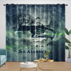 Seattle Seahawks Curtains Blackout Window Drapes Room Decoration (Online Order Only)