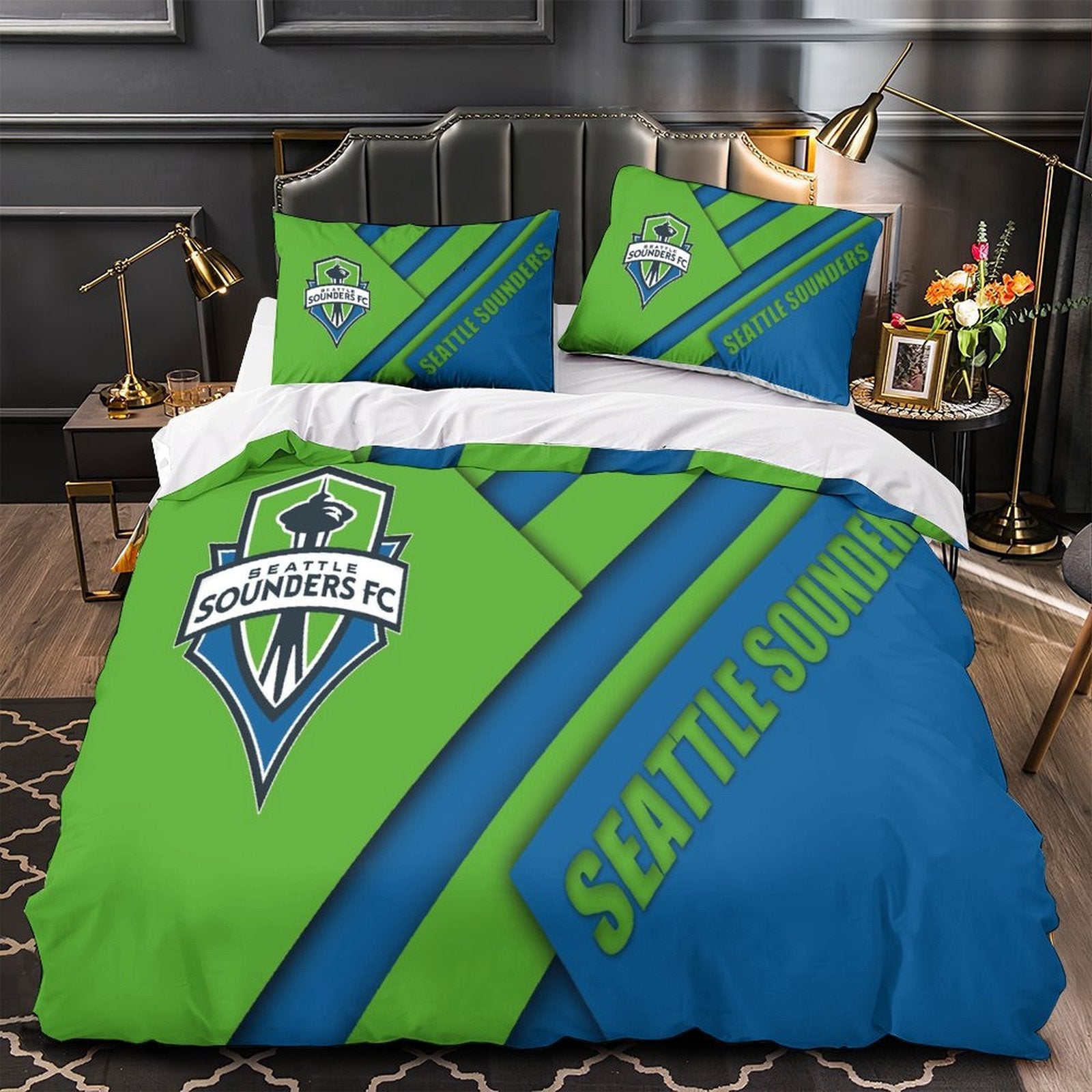 Seattle Sounders FC Bedding Set Duvet Cover Without Filler (Online Order Only)