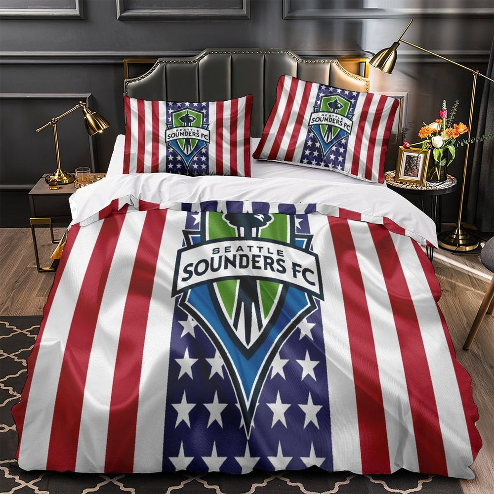 Seattle Sounders FC Bedding Set Duvet Cover Without Filler (Online Order Only)