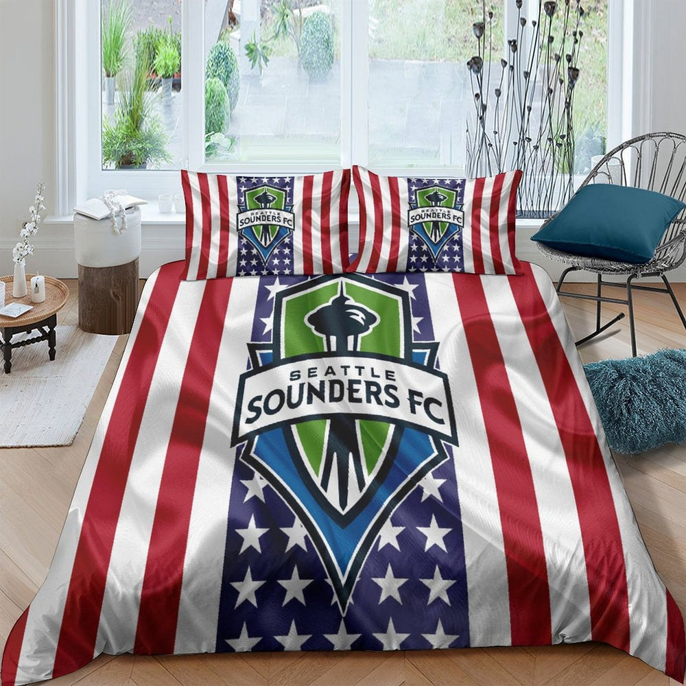 Seattle Sounders FC Bedding Set Duvet Cover Without Filler (Online Order Only)