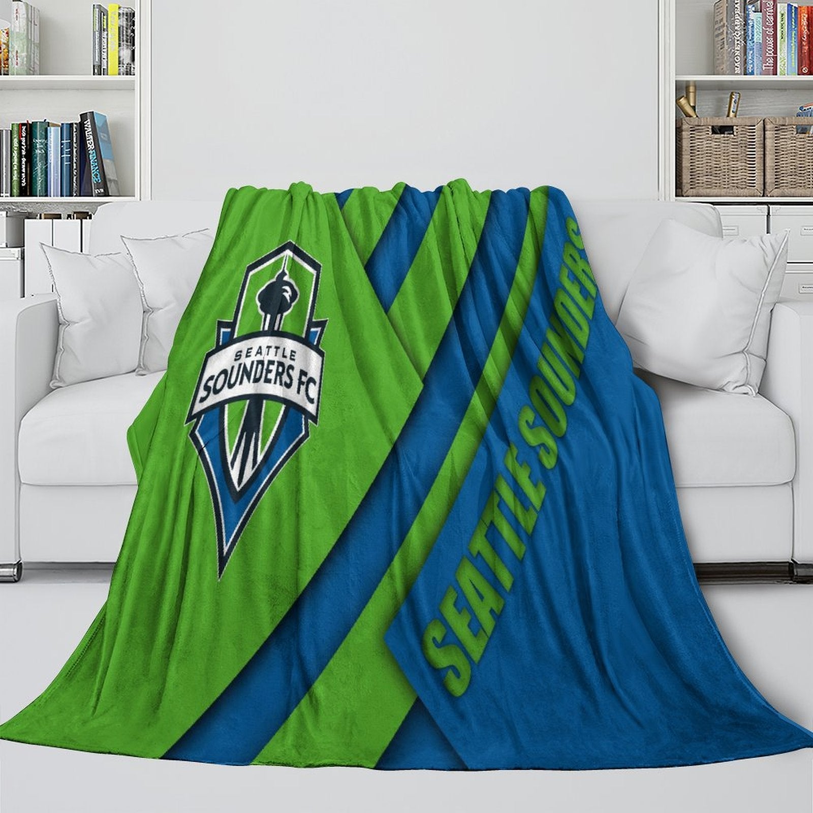 Seattle Sounders FC Blanket Flannel Fleece Throw Room Decoration (Online Order Only)