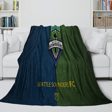 Seattle Sounders FC Blanket Flannel Fleece Throw Room Decoration (Online Order Only)