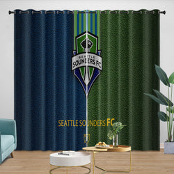 Seattle Sounders FC Curtains Blackout Window Drapes Room Decoration (Online Order Only)