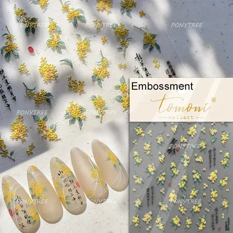 Hot Stamping Purple Line Love Heart Lace Bowknot Chain Branches Star Flower Leaf Butterfly Plant Flower Nail Art Stickers Decals (Online Order Only)