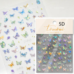Colourful Butterfly Insect Animals Charming Jelly Special Workmanship 5D Soft Relief Adhesive Nail Art Stickers Manicure Decals (Online Order Only)