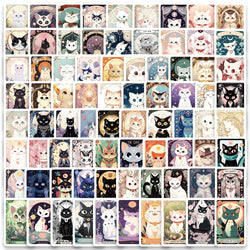 78pcs Cute Cartoon Cats Tarot Card Stickers (Online Order Only)