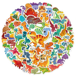 10/30/50/100pcs Cute Cartoon Dinosaur Sticker Packs For Kids (ONLINE ORDER ONLY)