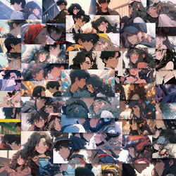 Romantic Couple Cartoon Stickers for Phone Laptop Luggage Skateboard 10/30/50PCS (ONLINE ORDER ONLY)