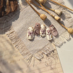 Butterfly Rose Laser Jelly Hot Stamping Lace Letter Flower Love Heart Bowknot 5D Self Adhesive Nail Art Stickers Manicure Decals (ONLINE ORDER ONLY)