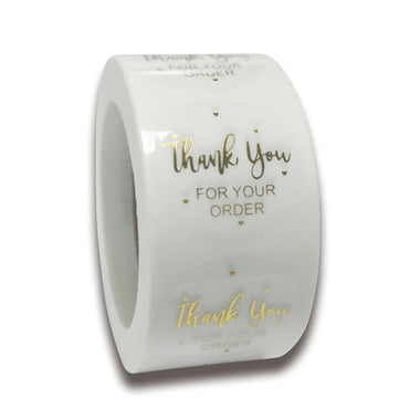 100-500pcs Thank You For Your Order Transparent Gold Label Baking Wedding Exquisite Gift Card Envelope Sealing Label Sticker (Online Order Only)