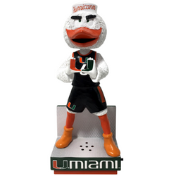 Sebastian the Ibis Miami Hurricanes Fight Song Mascot Bobbleheads (ONLINE ORDER ONLY)