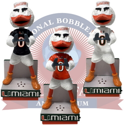 Sebastian the Ibis Miami Hurricanes Fight Song Mascot Bobbleheads (ONLINE ORDER ONLY)