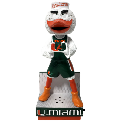 Sebastian the Ibis Miami Hurricanes Fight Song Mascot Bobbleheads (ONLINE ORDER ONLY)