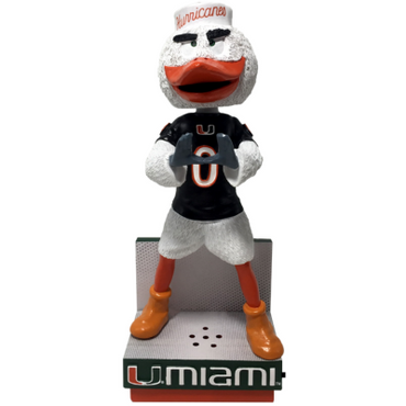Sebastian the Ibis Miami Hurricanes Fight Song Mascot Bobbleheads (ONLINE ORDER ONLY)