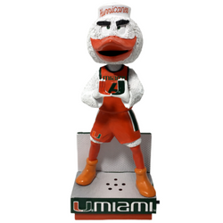 Sebastian the Ibis Miami Hurricanes Fight Song Mascot Bobbleheads (ONLINE ORDER ONLY)