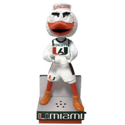 Sebastian the Ibis Miami Hurricanes Fight Song Mascot Bobbleheads (ONLINE ORDER ONLY)