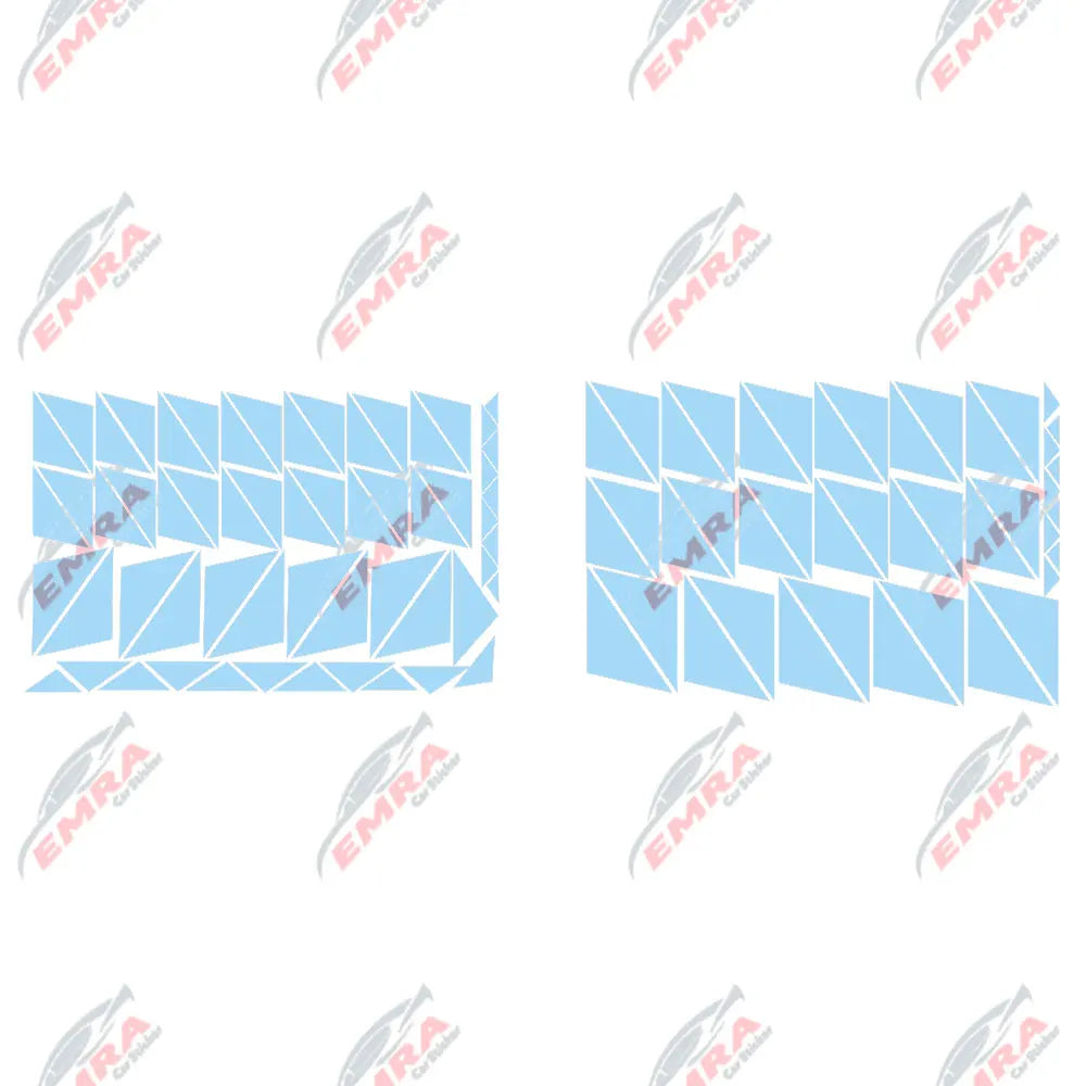 102PCS Angular Shape Sticker For Car Accessories Decoration Side Camouflage Kit Wrap Camo Tuning Styling Waterproof Vinyl Decals (ONLINE ORDER ONLY)