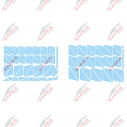 102PCS Angular Shape Sticker For Car Accessories Decoration Side Camouflage Kit Wrap Camo Tuning Styling Waterproof Vinyl Decals (ONLINE ORDER ONLY)