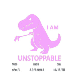 "I AM UNSTOPPABLE"Dinosaur stickers,For Car Door And Window Decoration Stickers Car Accessories decal (ONLINE ORDER ONLY)