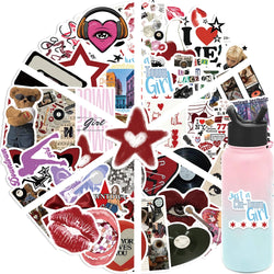 50pcs Cool Downtown Y2K Girls Stickers Decoration DIY Skateboard Laptop Phone Bike Graffiti Kids Toys Trend Cartoon Decals (ONLINE ORDER ONLY)