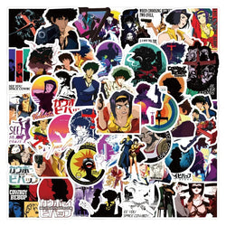 Cowboy Bebop Sticker Pack for Laptop, Phone, Car, Scooter, Suitcase, Water Bottle, Refrigerator (Online Order Only)