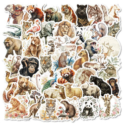 Cartoon Animal Stickers PVC Waterproof Skateboard Notebook Graffiti 10/30/50PCS (Online Order Only)