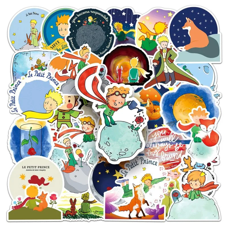 50PCS The Little Prince Stickers for Luggage, Water Bottles, Phones, Laptops, Cars, Scooters, Refrigerators (ONLINE ORDER ONLY)