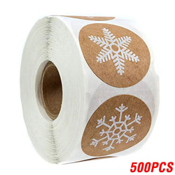 100-500pcs Round Christmas Stickers 6 Styles Snowflake Holiday Sticker Halloween Cute Lable For Scrapbooking Stationery Sticker (ONLINE ORDER ONLY)