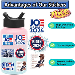 50pcs Cartoon Funny Joe Biden Harris Stickers Decals DIY Graffiti Toys For Laptop Guitar Luggage Skateboard Kids Sticker (ONLINE ORDER ONLY)