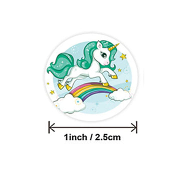 100-500pcs Unicorn Stickers 1inch Decorative Stickers Scrapbooking Stick Label Diary School Stationery Album Stickers (ONLINE ORDER ONLY)