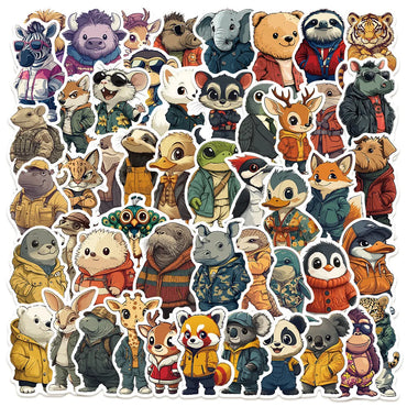 10/50pcs Funny Winter Forest Animal Stickers For Kids Toy DIY Laptop Phone Guitar Luggage Waterproof Graffiti Vinyl Sticker (Online Order Only)