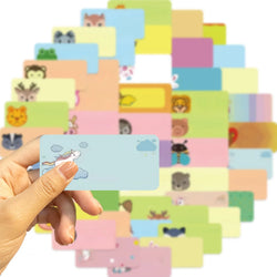 50PCS Animals Cartoon Name Stickers for Toy DIY Luggage Laptop Guitar Skateboard Phone Case Bike Car Sticker (ONLINE ORDER ONLY)